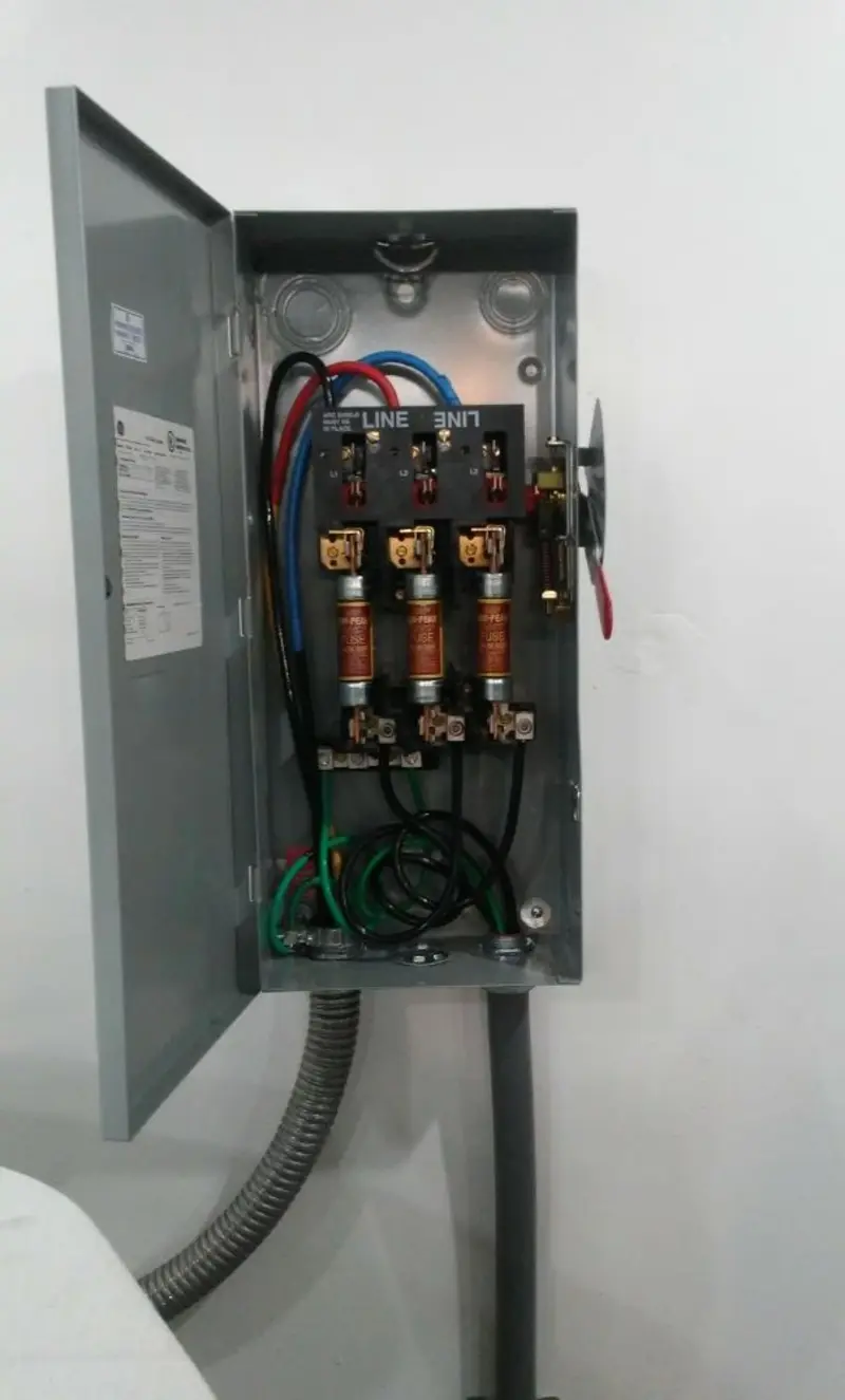 Three-phase disconnect switch installed for Electrical Wiring & Rewiring in Collierville